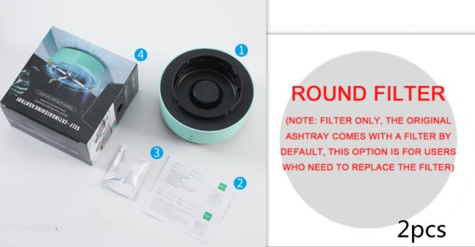 Smoke-free air purification ashtray negative ion purification practical automatic purifier ashtray portable car ashtray small tool